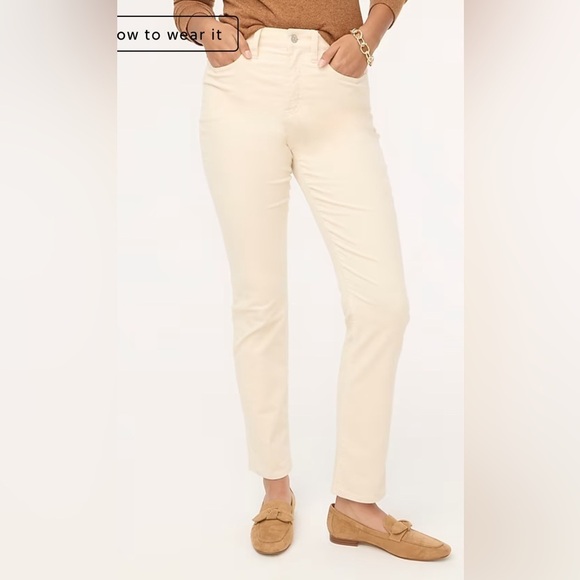 J. Crew Factory Corduroy Full-Length Essential Straight Pant - Picture 1 of 11